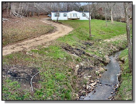 Tennessee Real Estate - Residential Property - 1655 -  front & creek